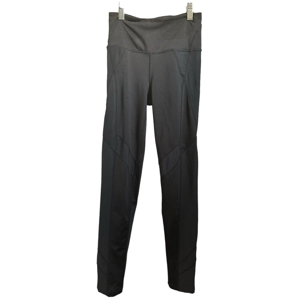 Free People Movement Lira Leggings Womens XS Small Black Mesh High Rise Yoga